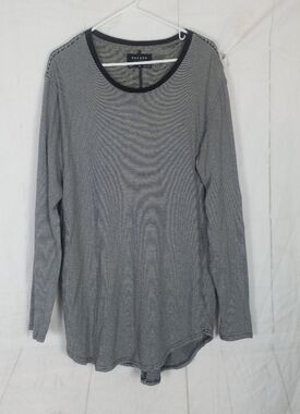 Pacsun longerfit striped long sleeve tunic t-shirt